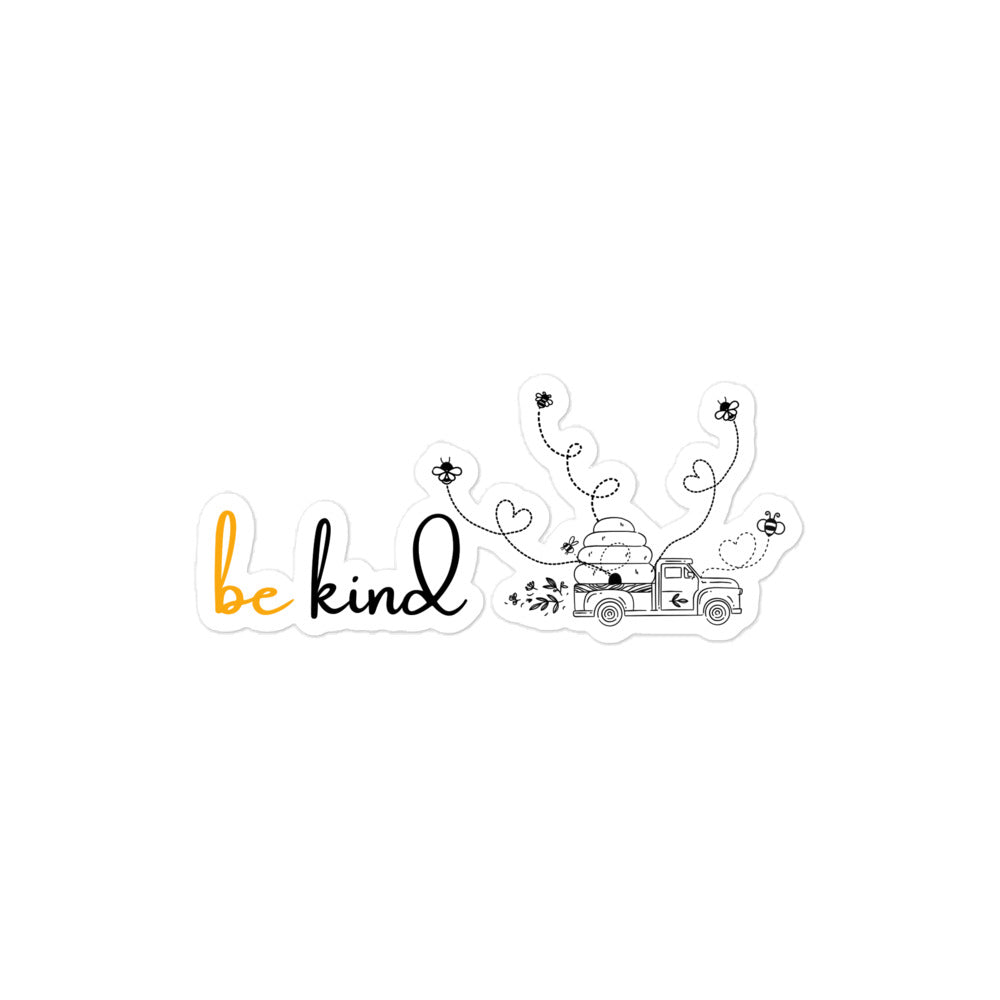 Bee Happy 'Be Kind' Inspirational Sticker