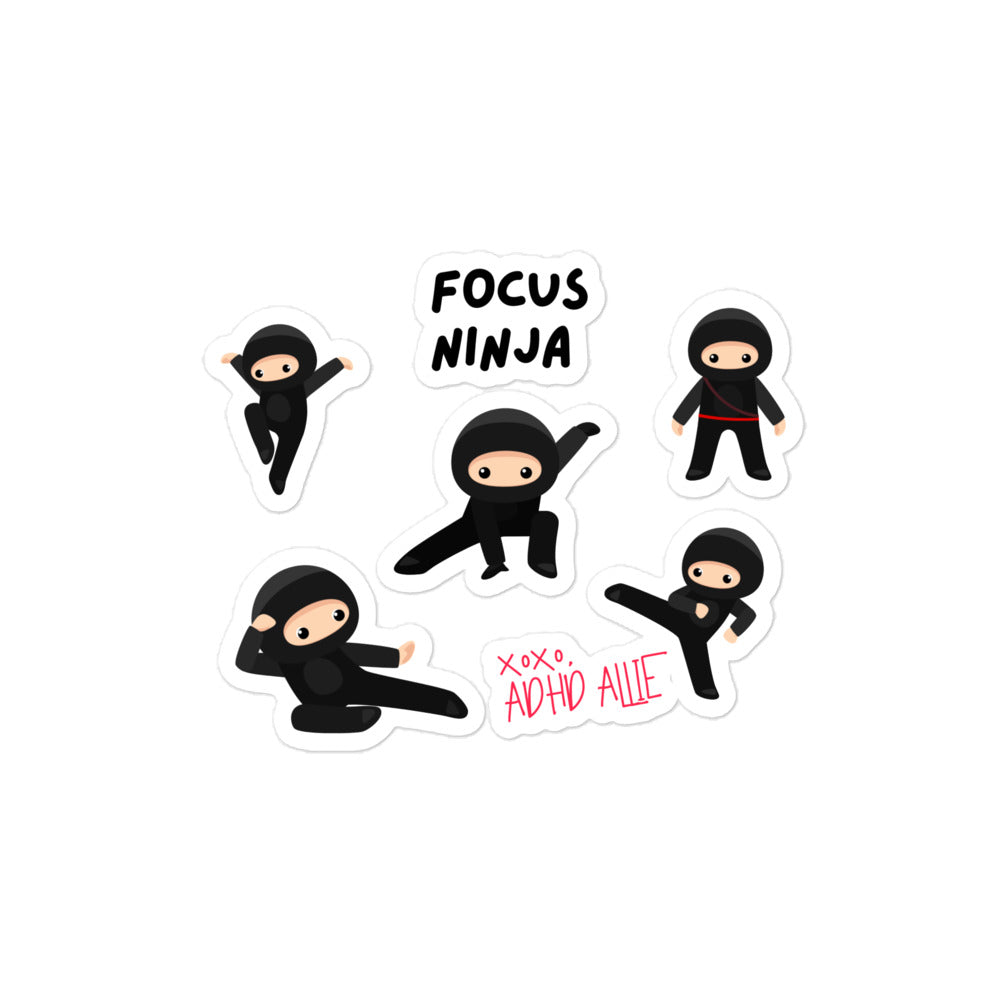 ADHD Allie 'Focus Ninja' Sticker