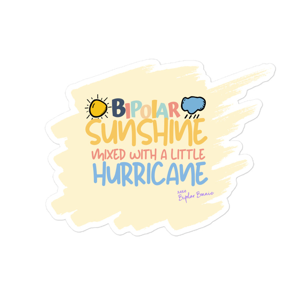Bipolar Bonnie 'Sunshine & Hurricane' Sticker