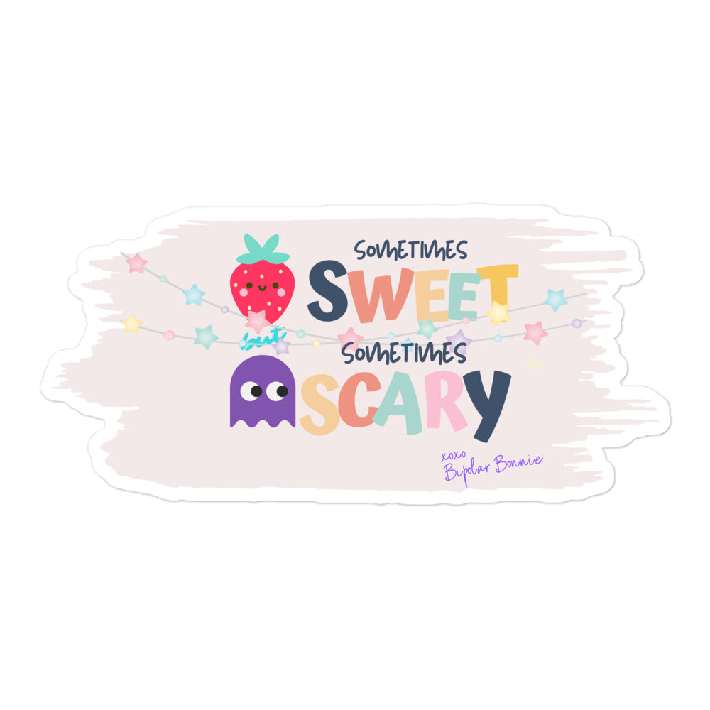 Bipolar Bonnie 'Sweet But Sometimes Scary' Sticker