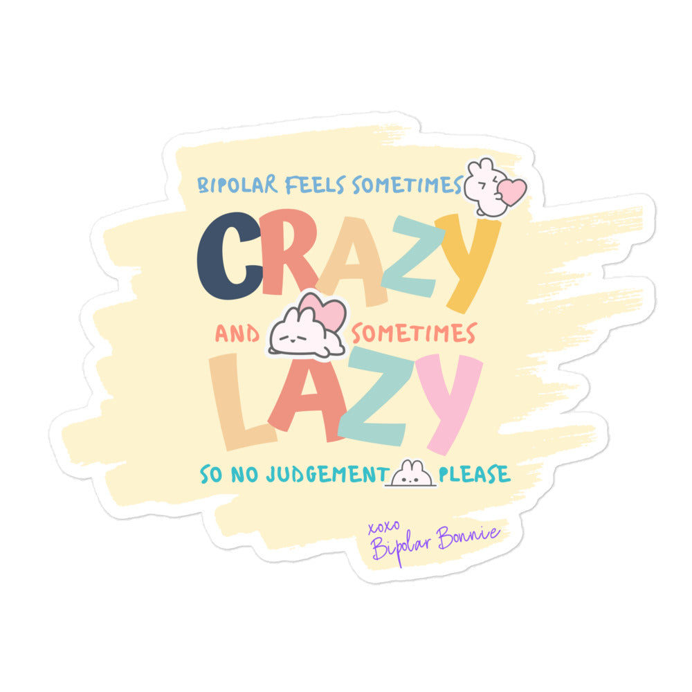 Bipolar Bonnie 'No Judgement Please' Sticker