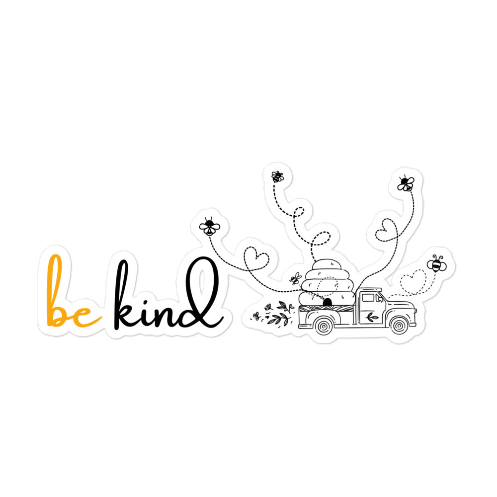Bee Happy 'Be Kind' Inspirational Sticker
