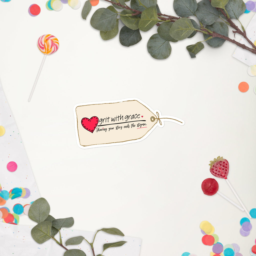 Grit with Grace 'End the Stigma' Awareness Sticker