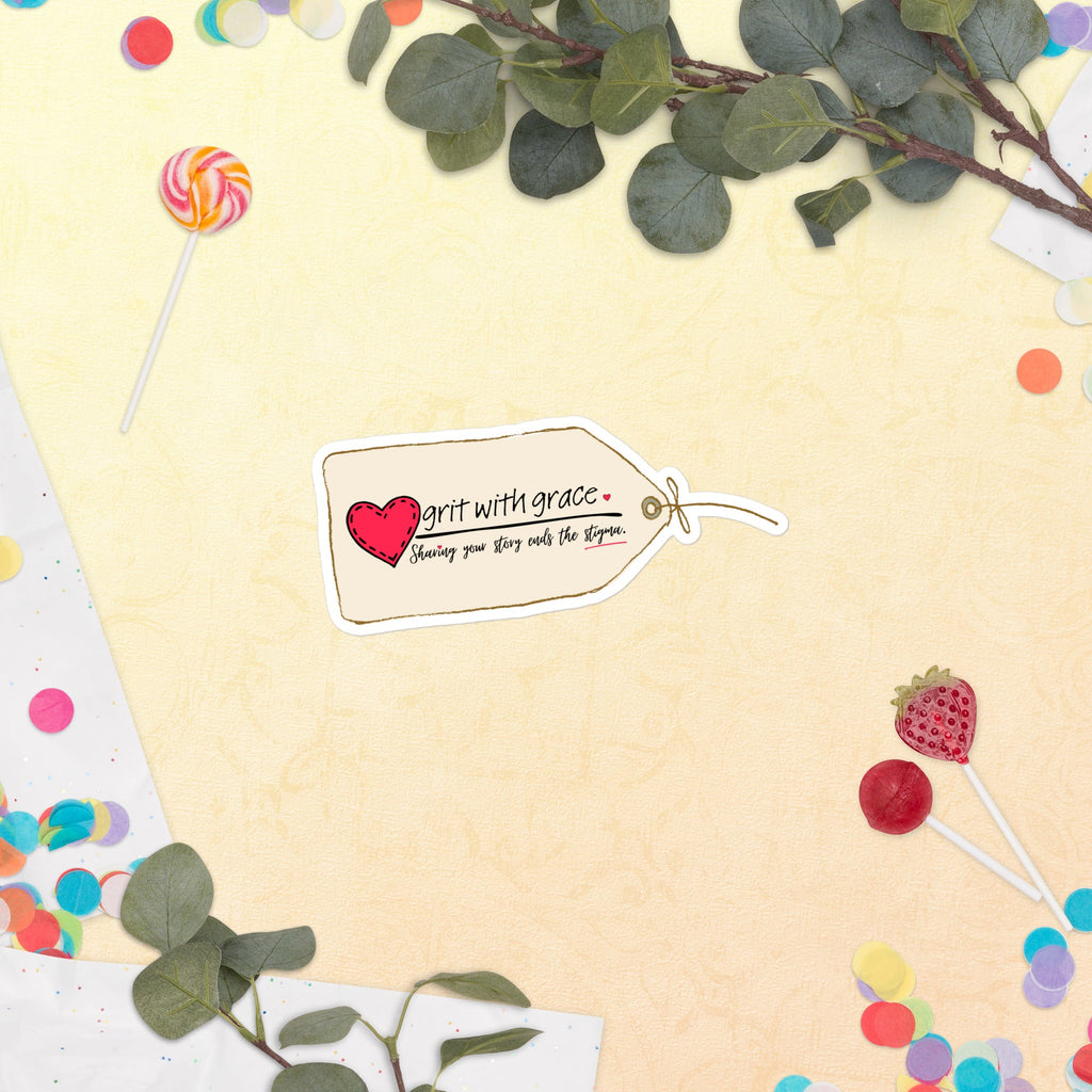 Grit with Grace 'End the Stigma' Awareness Sticker