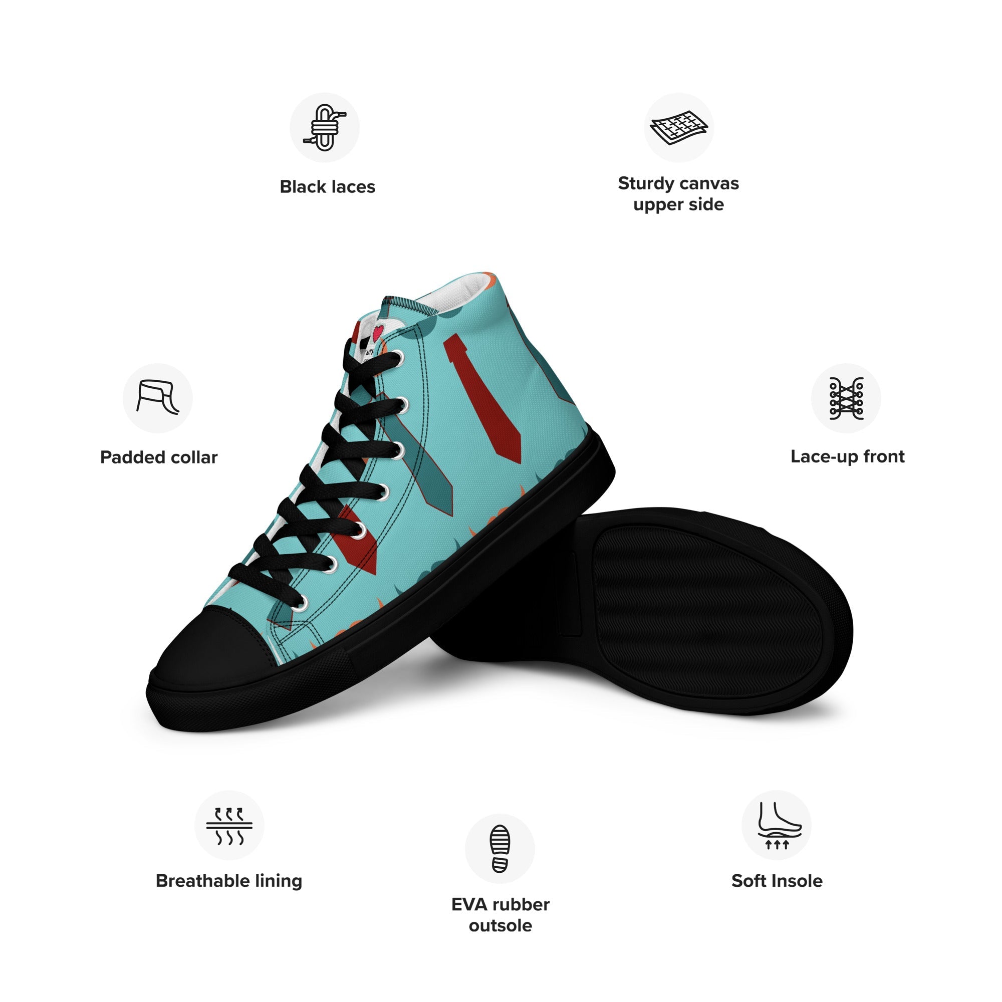 Cool Dad's Commuter Stye Men's High Top Sneakers