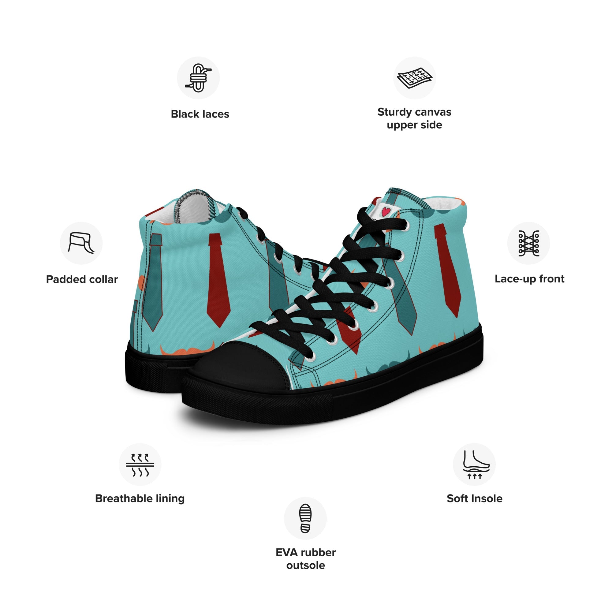 Cool Dad's Commuter Stye Men's High Top Sneakers