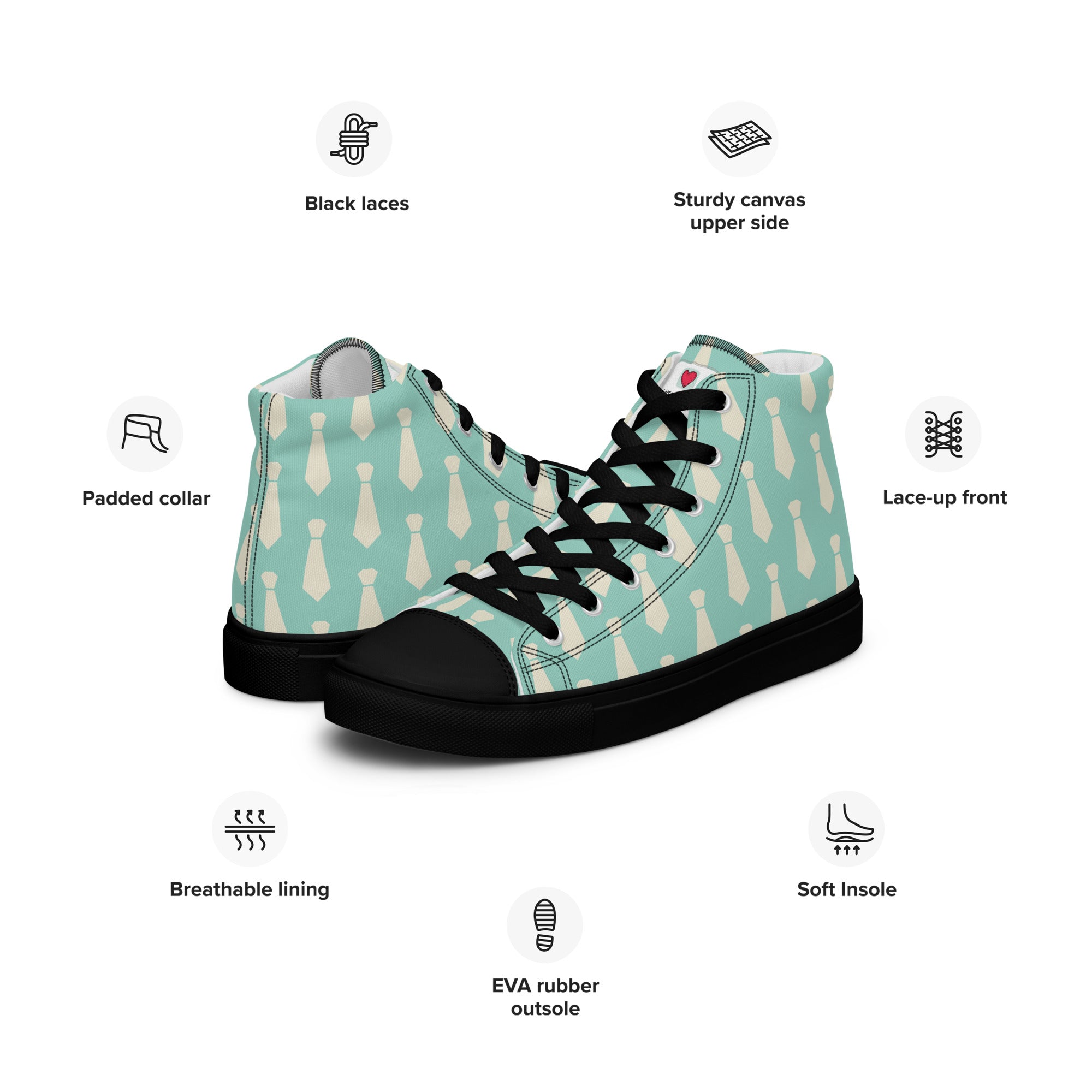 Cool Dad's Commuter Stye Men's High Top Sneakers