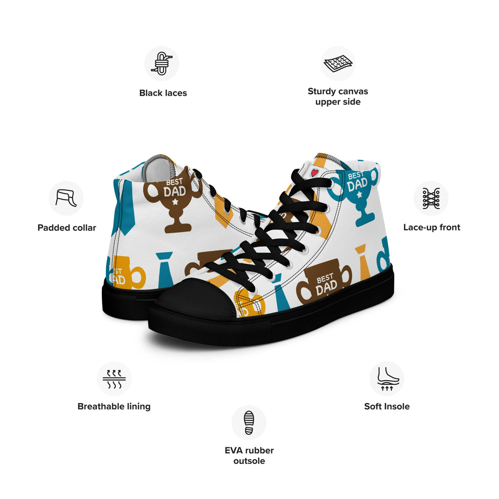 Cool Dad's Commuter Stye Men's High Top Sneakers