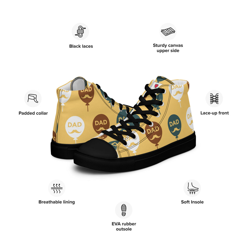 Cool Dad's Commuter Stye Men's High Top Sneakers