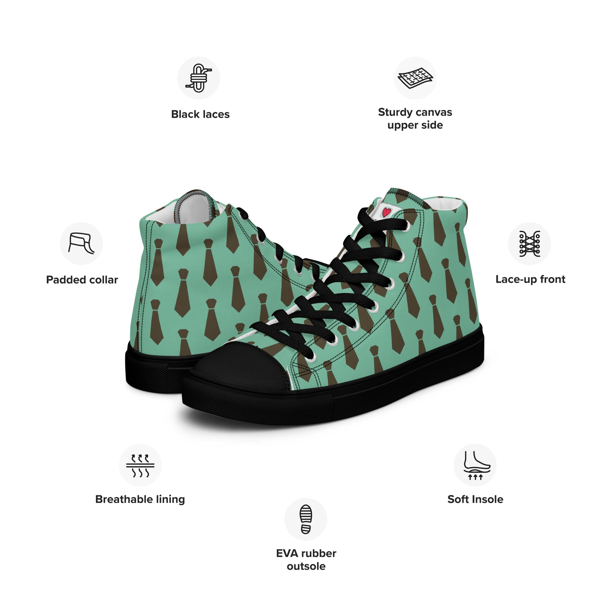 Cool Dad's Commuter Stye Men's High Top Sneakers