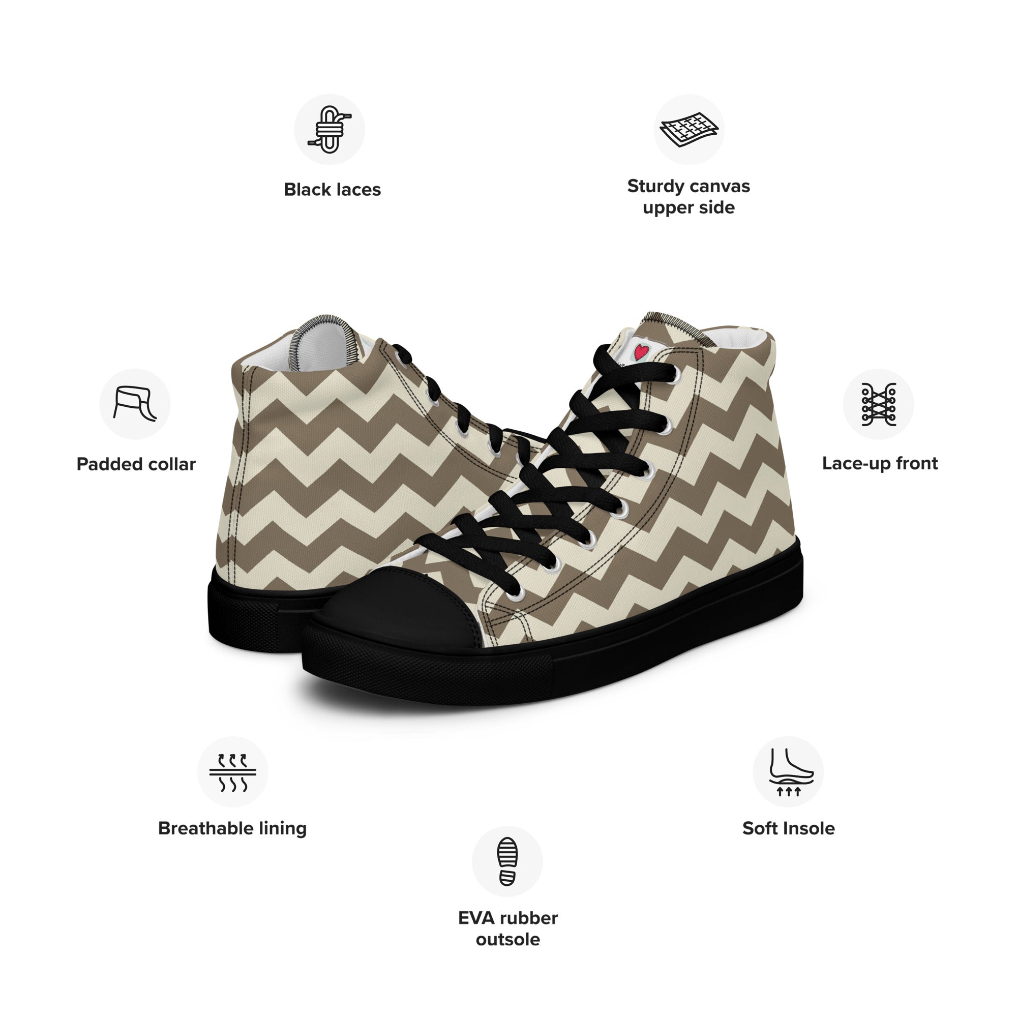 Cool Dad's Commuter Stye Men's High Top Sneakers