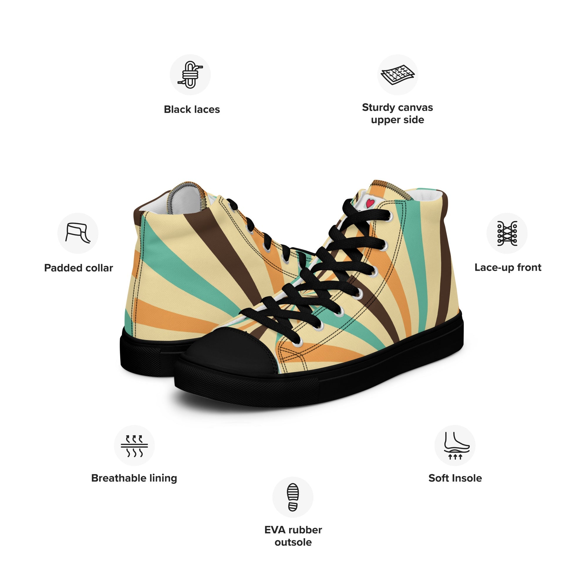 Cool Dad Men High Top Canvas Shoes, Father Gift Shoes, Stylish Papa Canvas Sneakers, Dad Style High Tops, Fatherly Footwear, Father’s Day Present