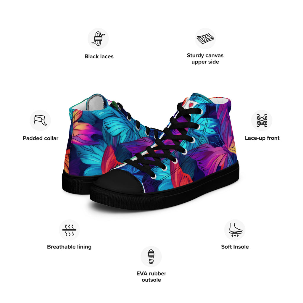 Butterfly Lover's Nature Inspired Men's High Top Sneakers
