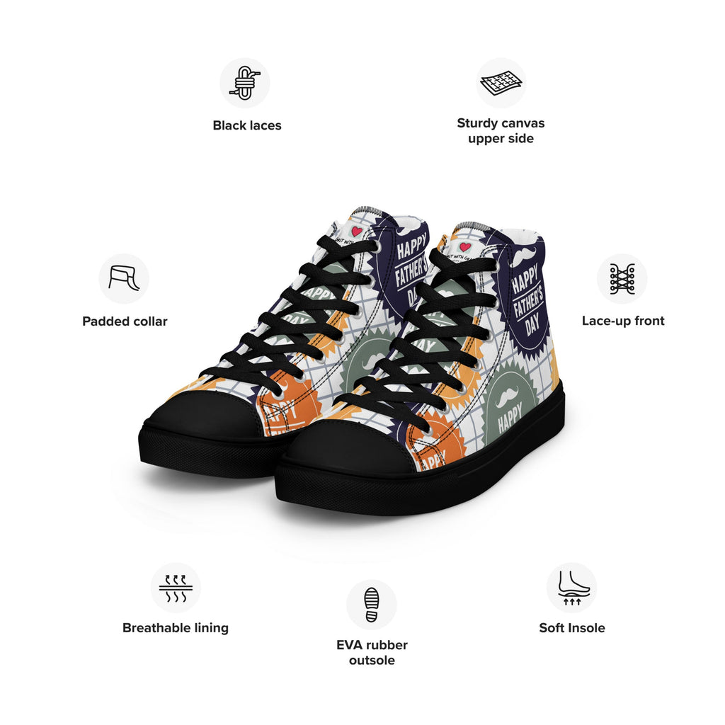 Cool Dad's Commuter Stye Men's High Top Sneakers