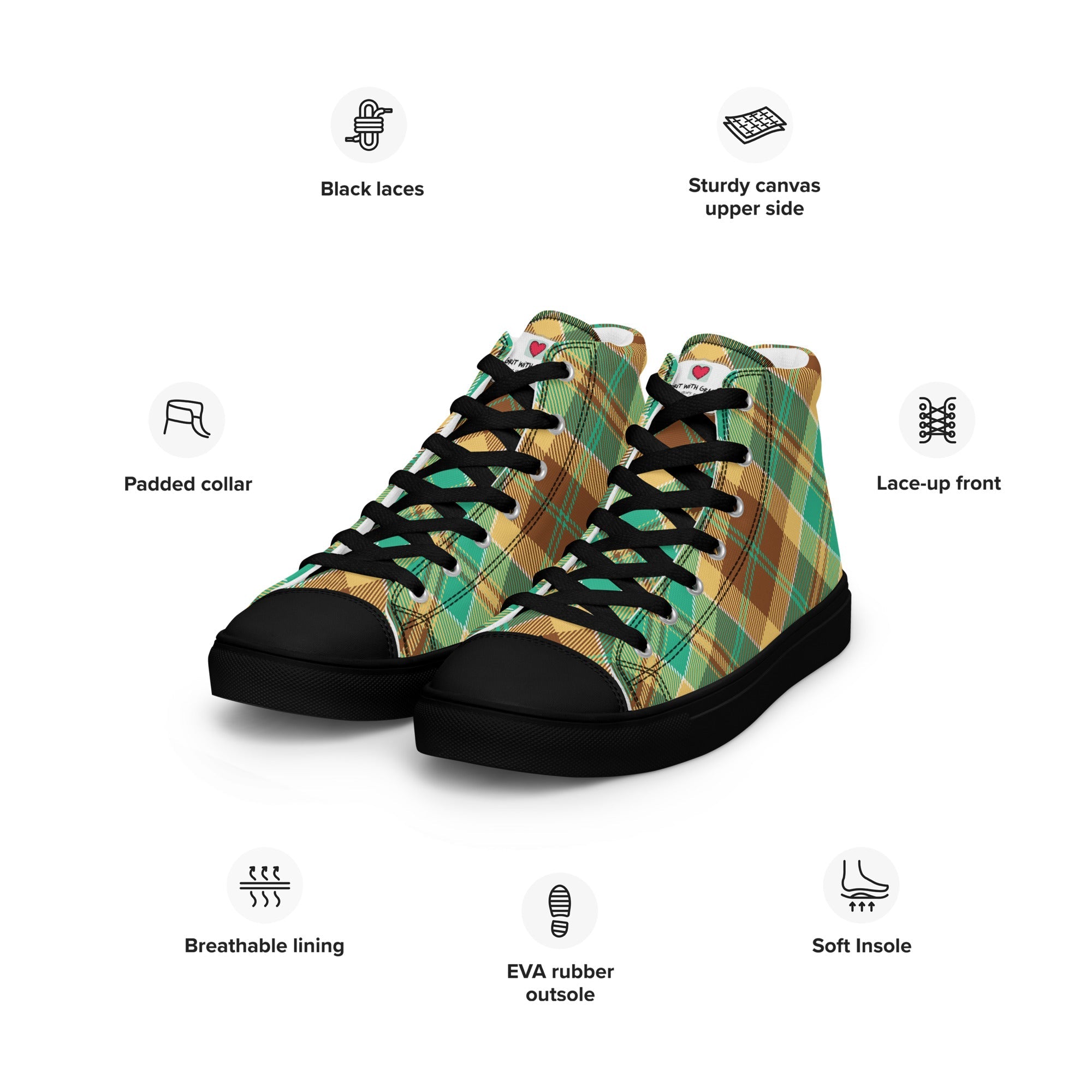Cool Dad's Commuter Stye Men's High Top Sneakers