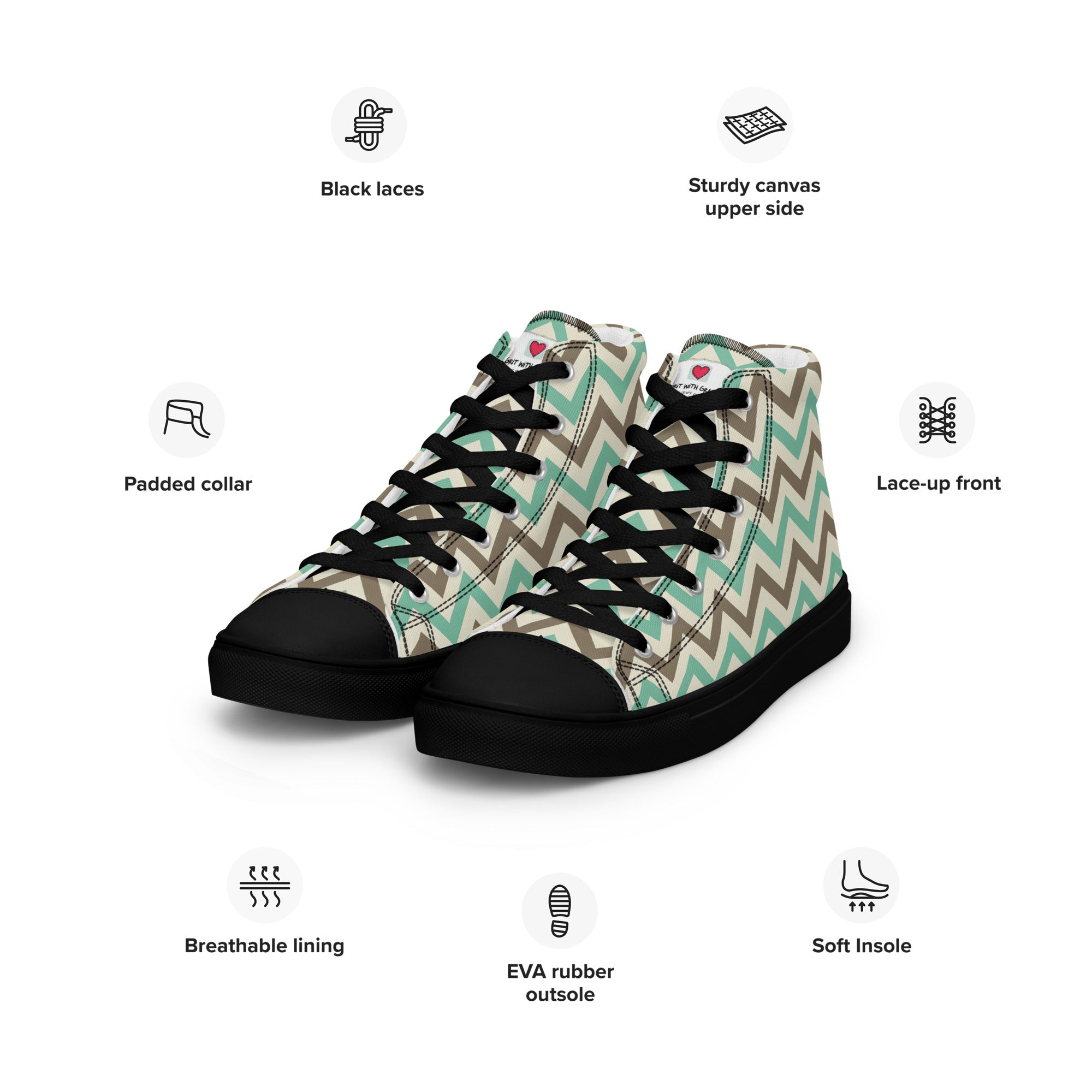 Cool Dad's Commuter Stye Men's High Top Sneakers