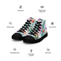 Floral Lover's Men's Botanical Style High Top Sneakers