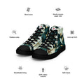 Floral Lover's Men's Botanical Style High Top Sneakers