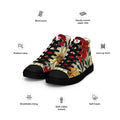 Floral Lover's Men's Botanical Style High Top Sneakers