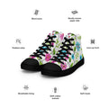 Floral Lover's Men's Botanical Style High Top Sneakers