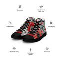 Floral Lover's Men's Botanical Style High Top Sneakers