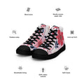 Floral Lover's Men's Botanical Style High Top Sneakers