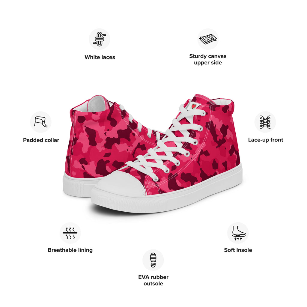 Army Enthusiast Men's High-Top Camouflage Sneakers