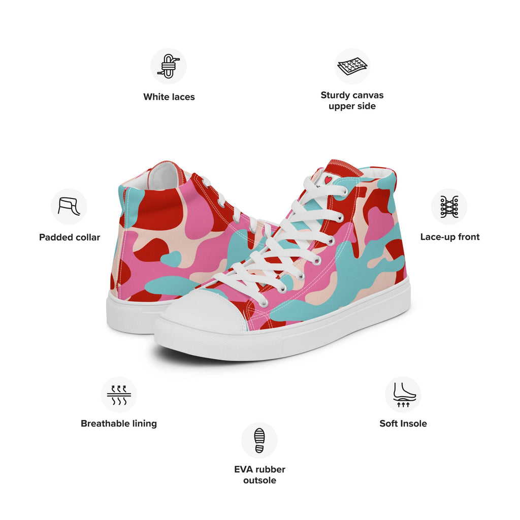 Army Enthusiast Men's High-Top Camouflage Sneakers
