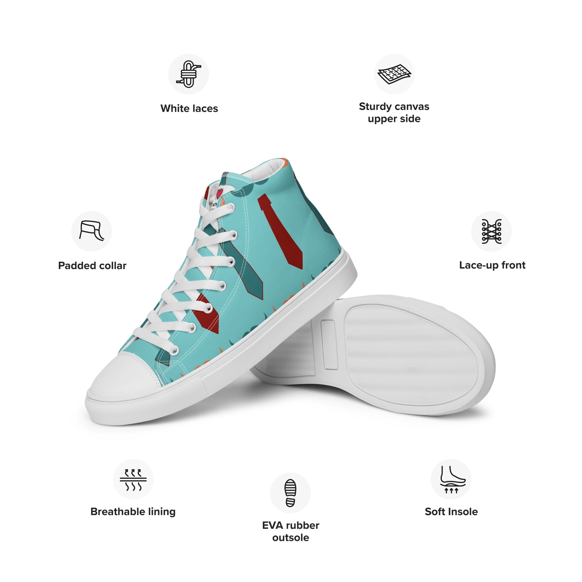 Cool Dad's Commuter Stye Men's High Top Sneakers