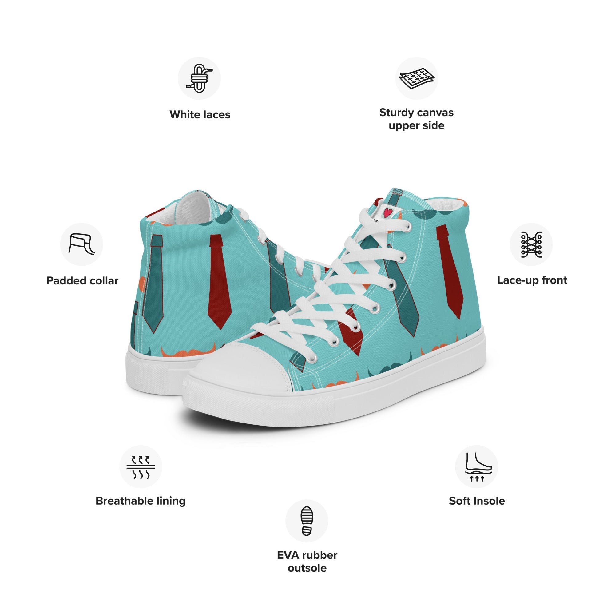 Cool Dad's Commuter Stye Men's High Top Sneakers