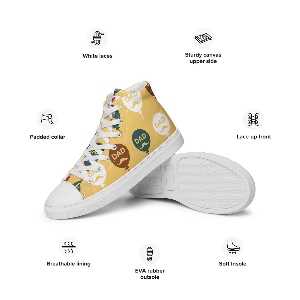 Cool Dad's Commuter Stye Men's High Top Sneakers