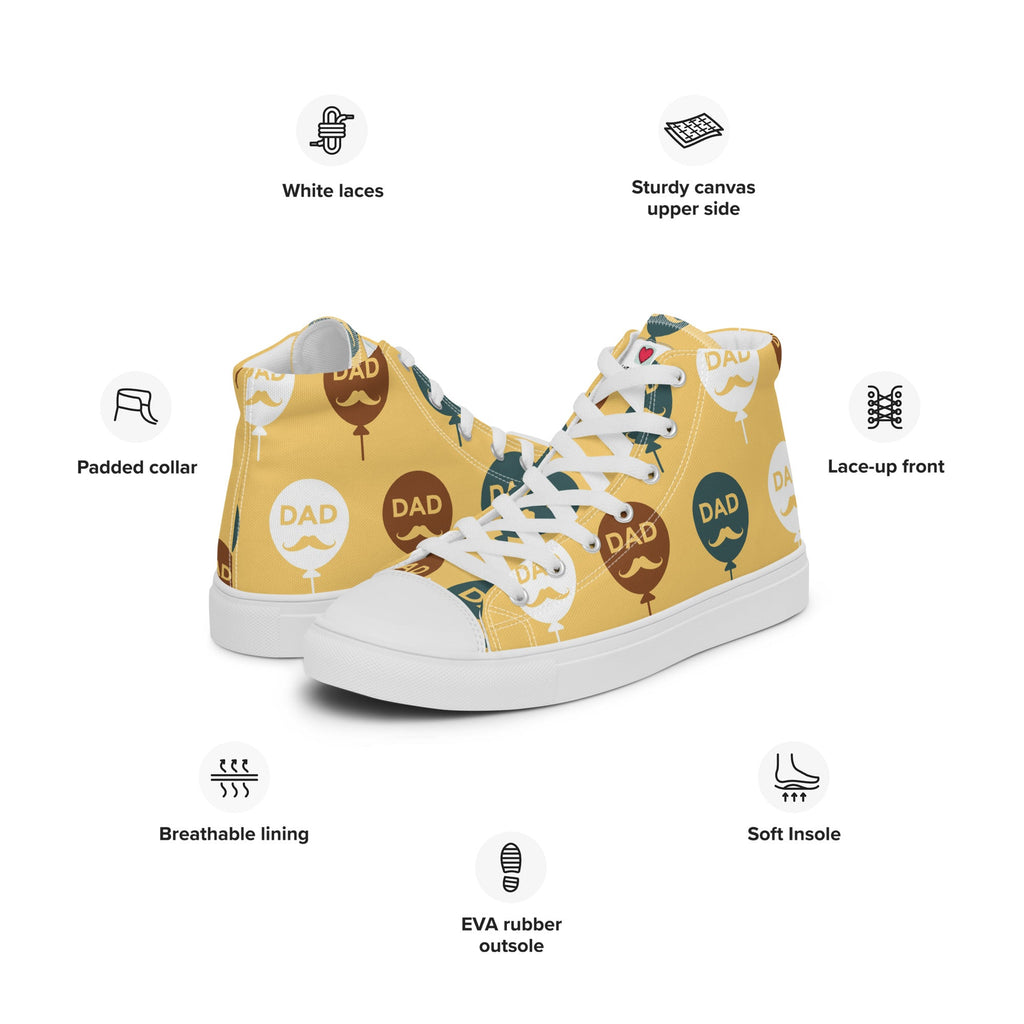 Cool Dad's Commuter Stye Men's High Top Sneakers