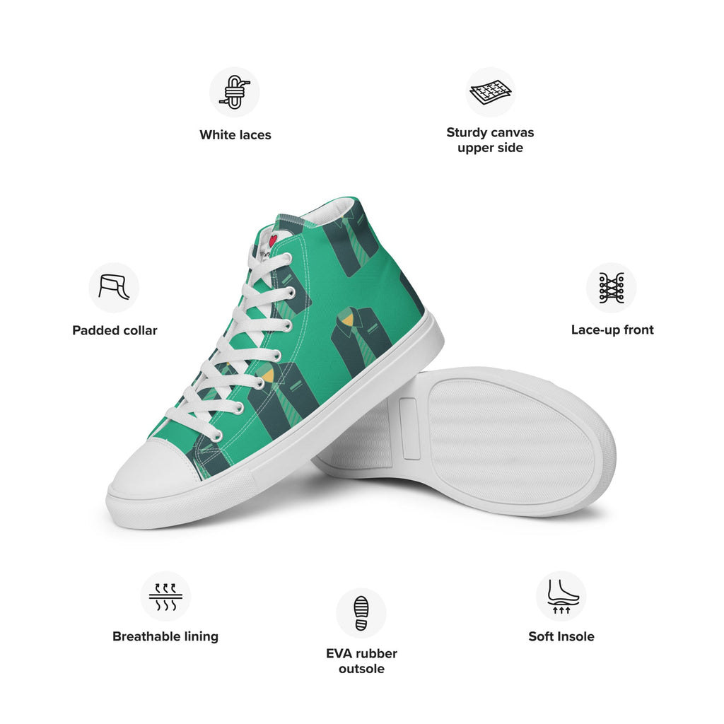 Cool Dad's Commuter Stye Men's High Top Sneakers