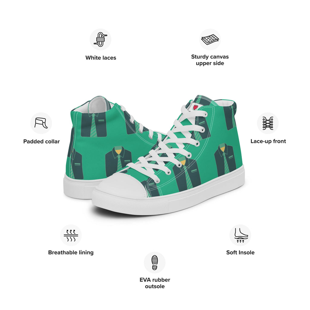 Cool Dad's Commuter Stye Men's High Top Sneakers