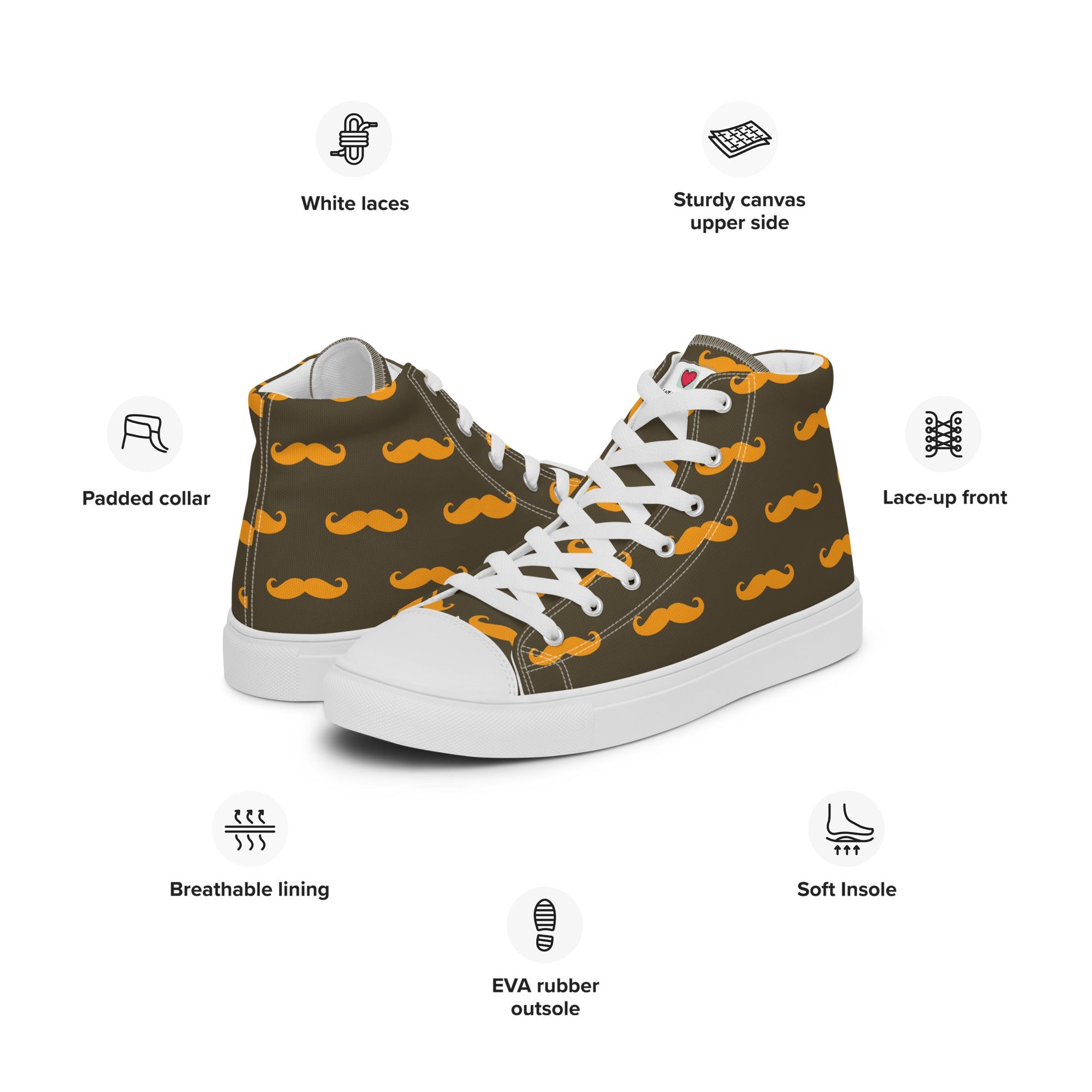 Cool Dad's Commuter Stye Men's High Top Sneakers