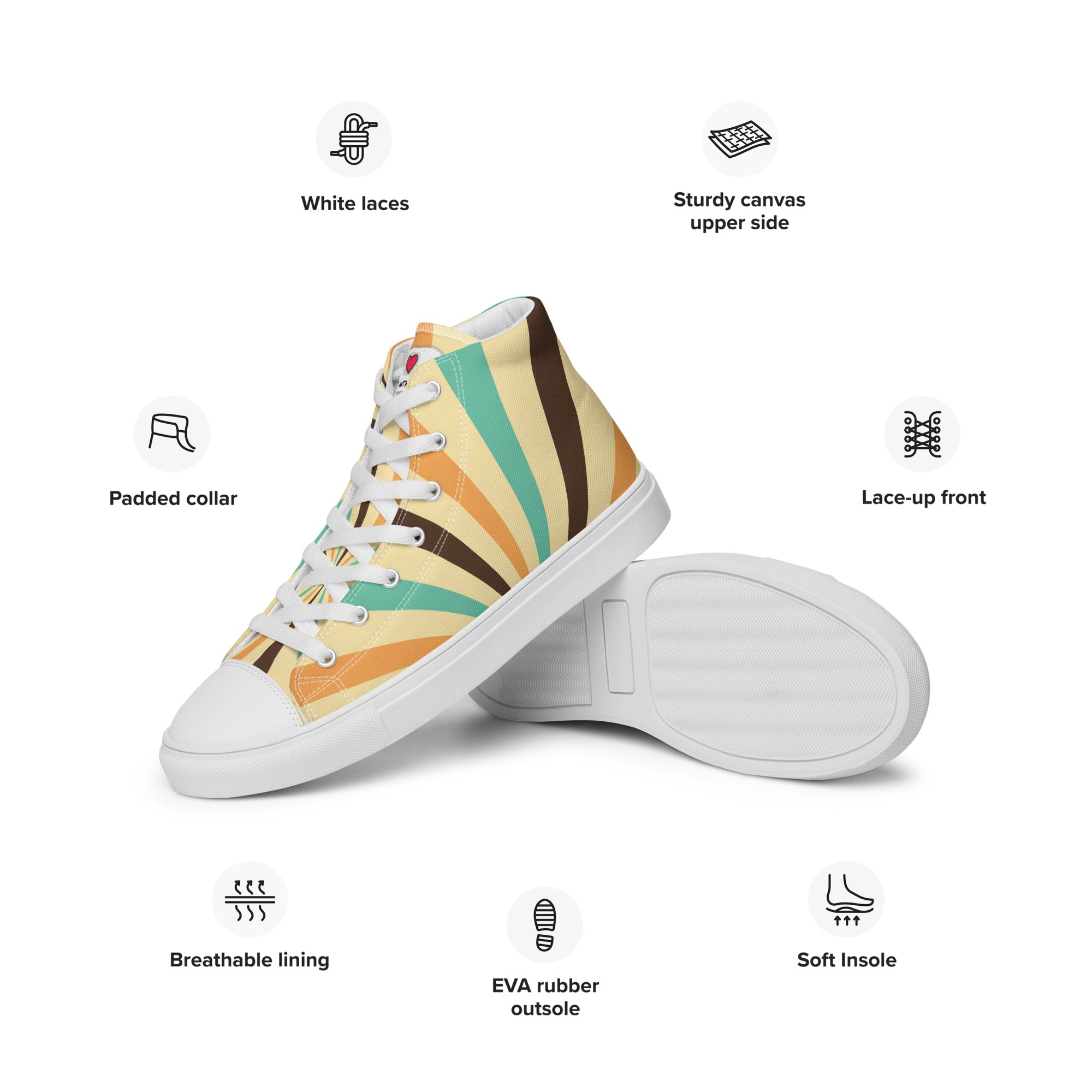 Cool Dad Men High Top Canvas Shoes, Father Gift Shoes, Stylish Papa Canvas Sneakers, Dad Style High Tops, Fatherly Footwear, Father’s Day Present