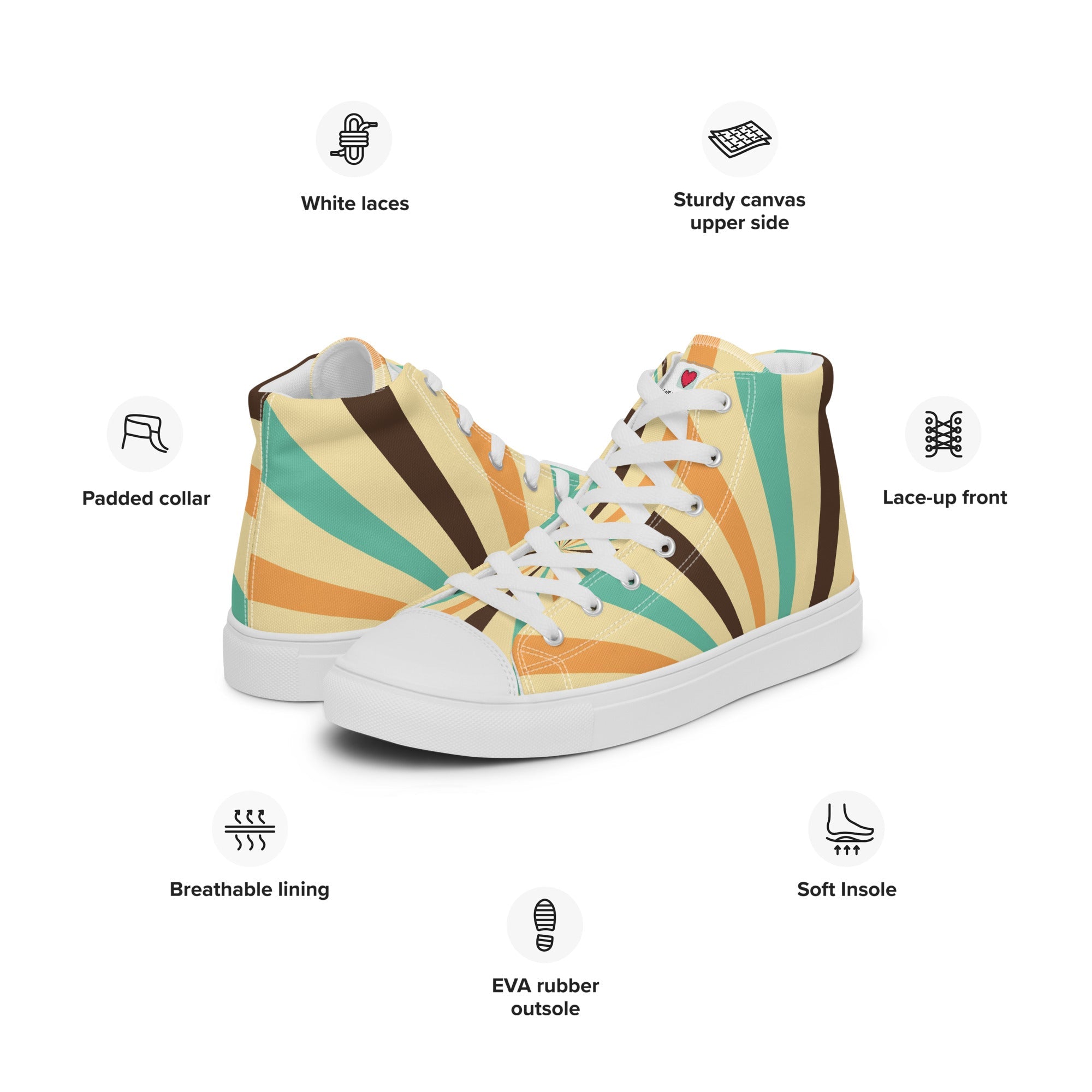 Cool Dad Men High Top Canvas Shoes, Father Gift Shoes, Stylish Papa Canvas Sneakers, Dad Style High Tops, Fatherly Footwear, Father’s Day Present