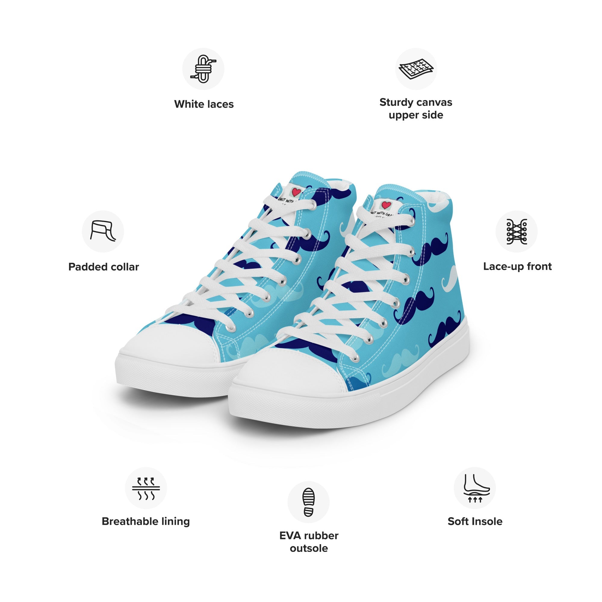 Cool Dad's Commuter Stye Men's High Top Sneakers