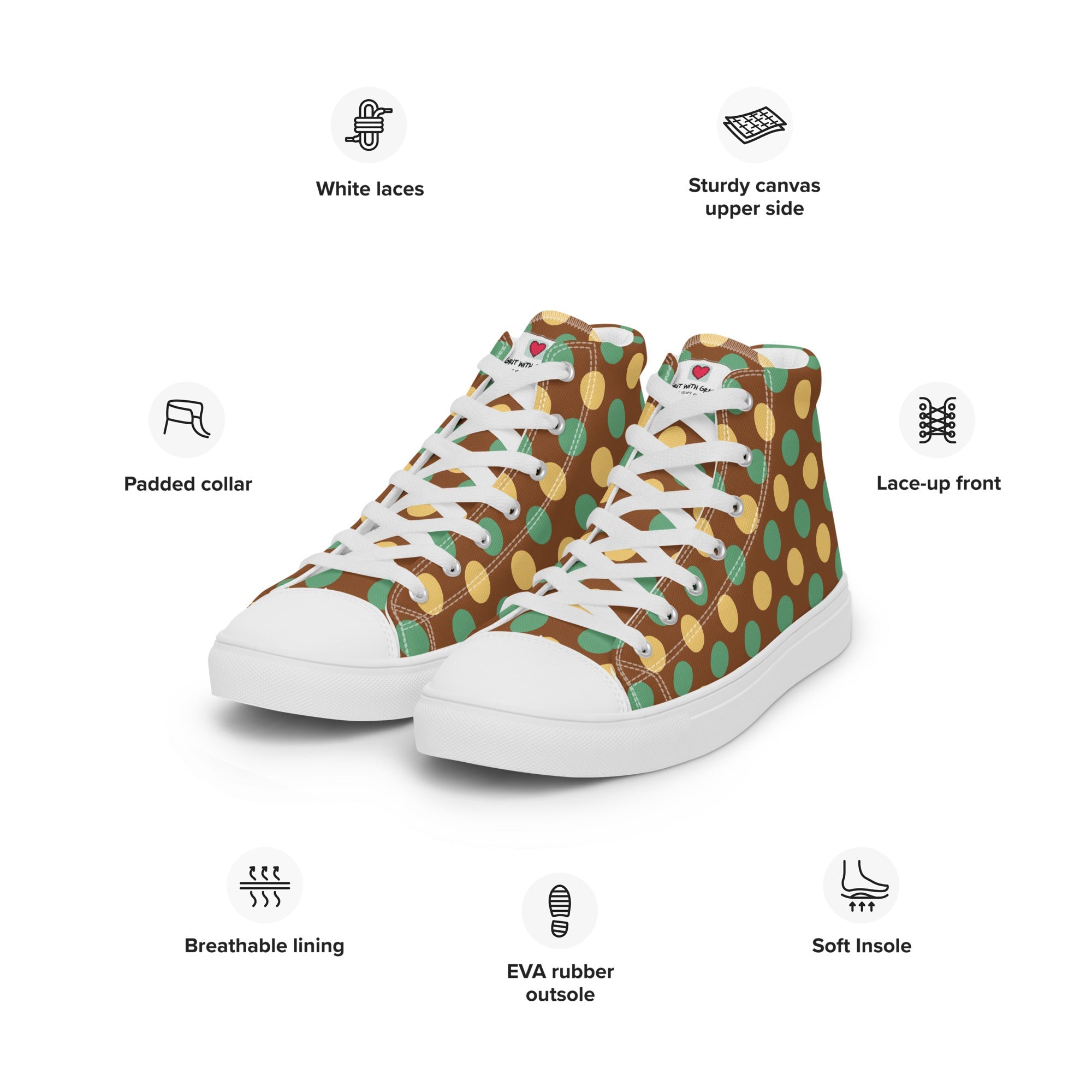 Cool Dad's Commuter Stye Men's High Top Sneakers