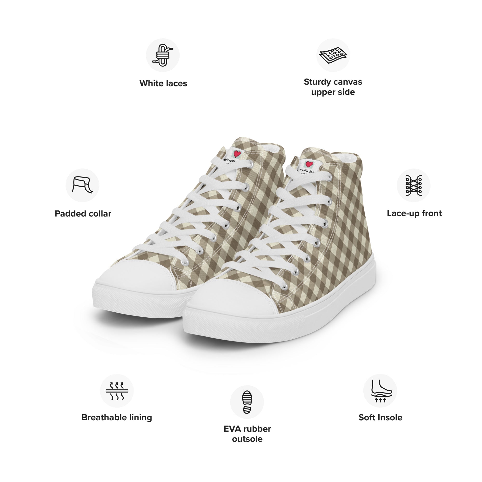 Cool Dad's Commuter Stye Men's High Top Sneakers