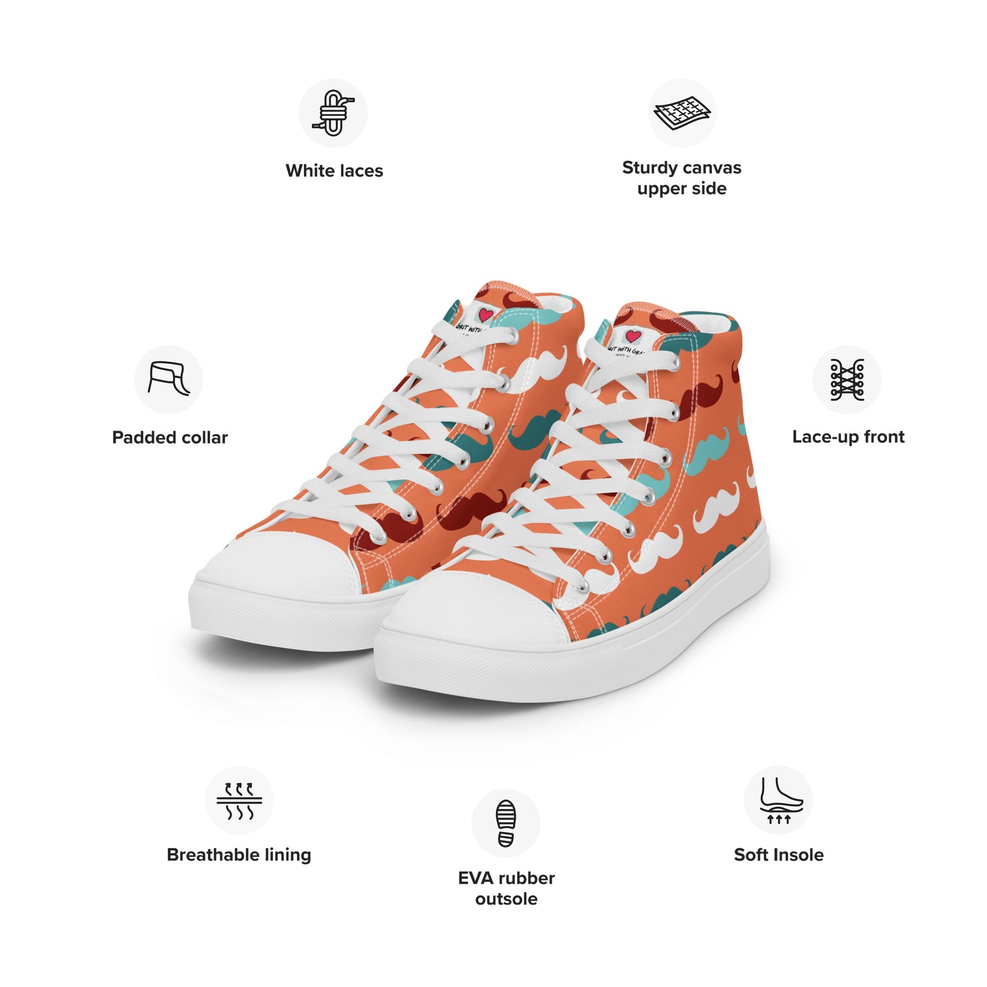 Cool Dad's Commuter Stye Men's High Top Sneakers