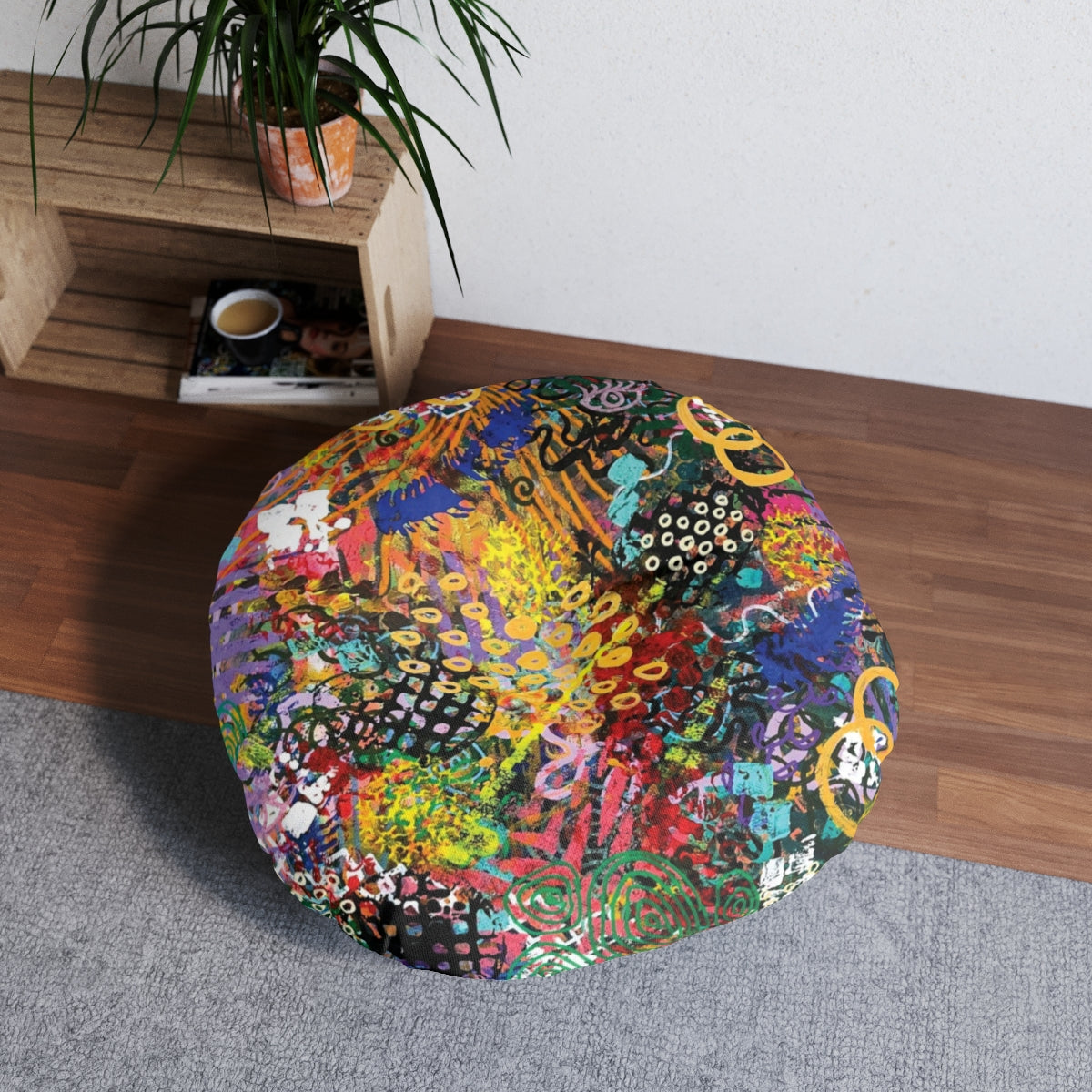 Scene Stealer 1 Tufted Floor Pillow