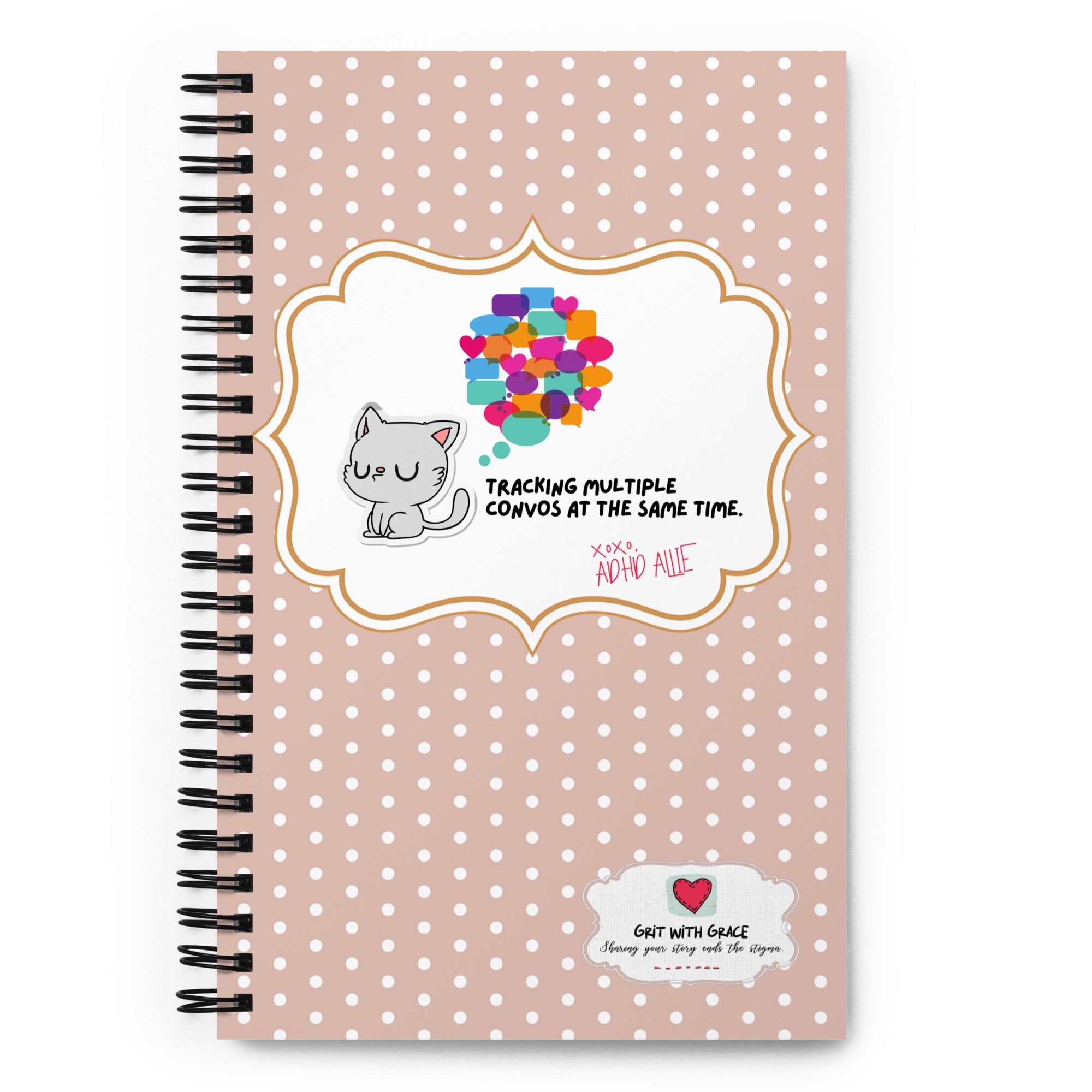 ADHD Allie 'Tracking Multiple Convos' Notebook
