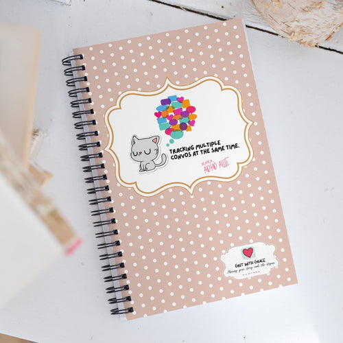 ADHD Allie 'Tracking Multiple Convos' Notebook