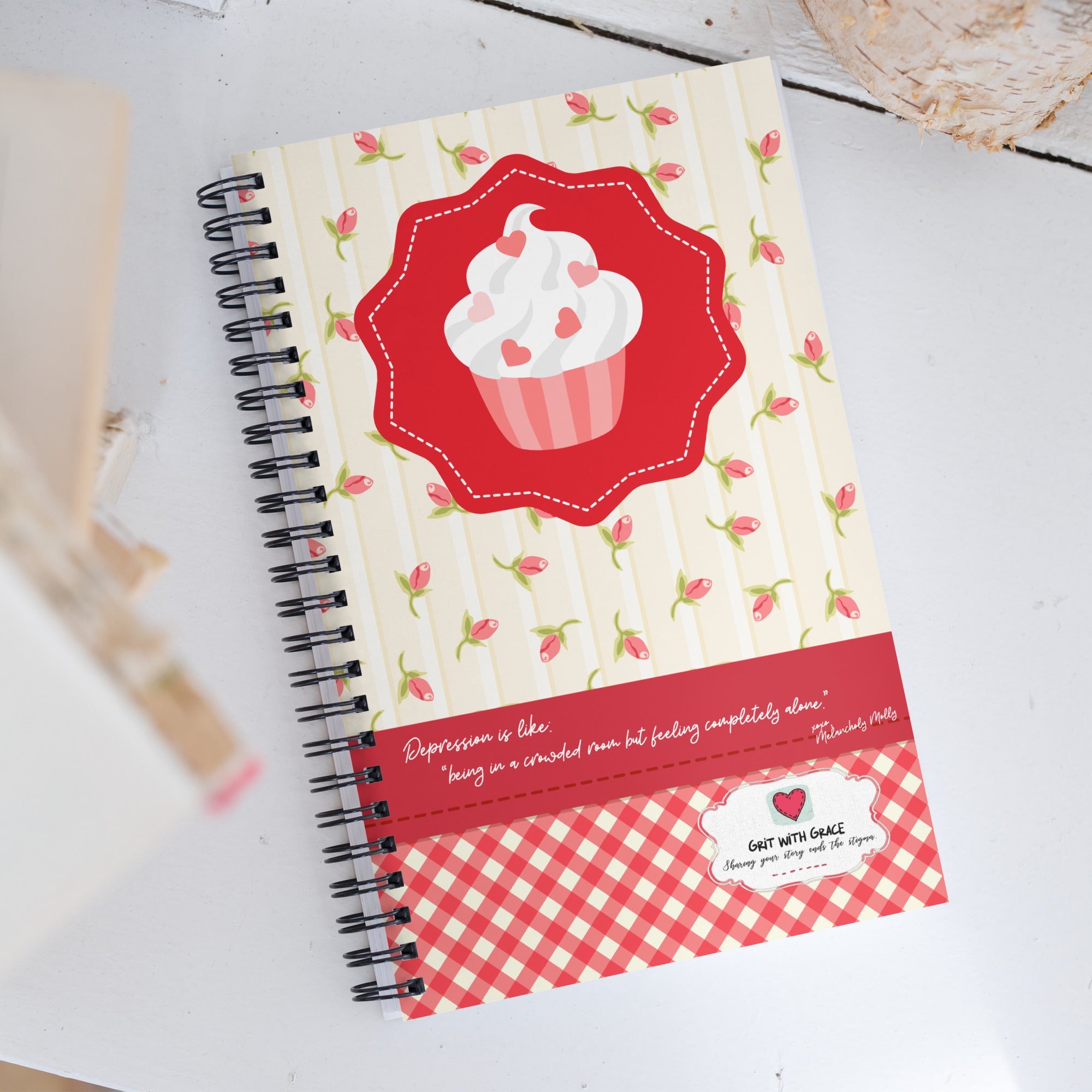 Melancholy Mollie 'Lost Among Many' Reflective Notebook