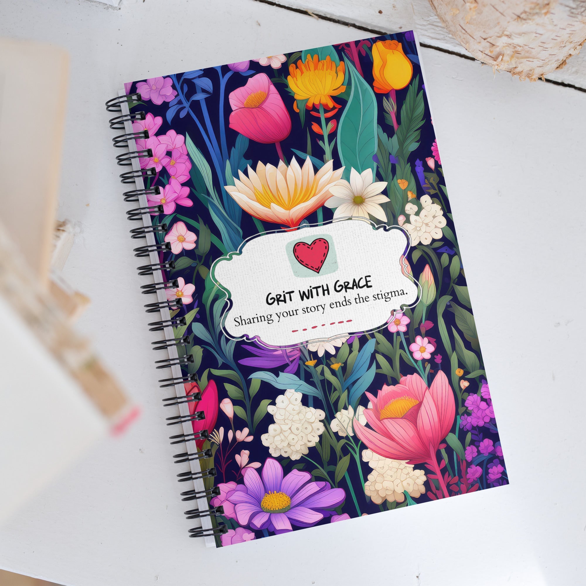 Floral Lover's Planning Enthusiast Flower Notebook