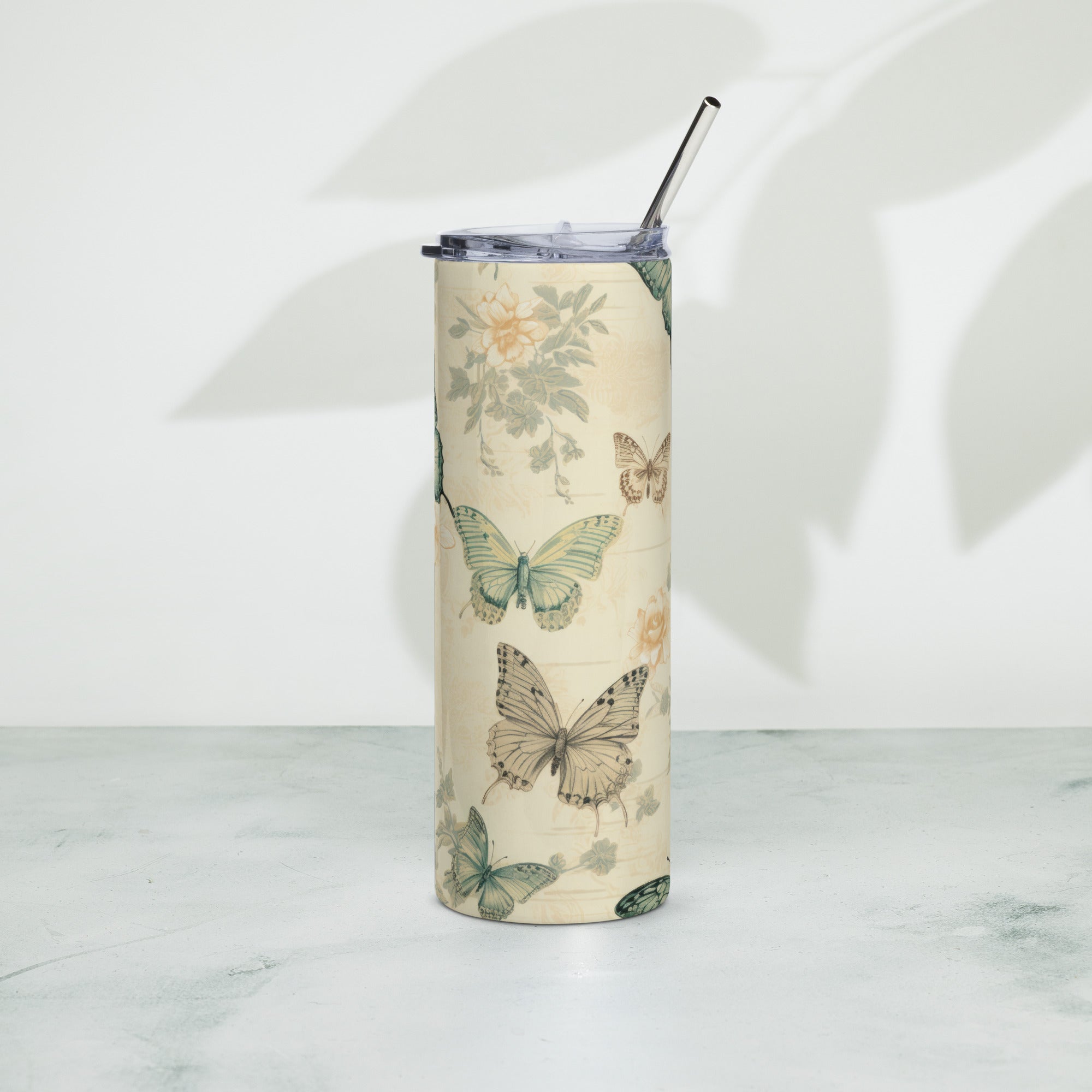 Butterfly Lover's Nature-Inspired Party Tumbler