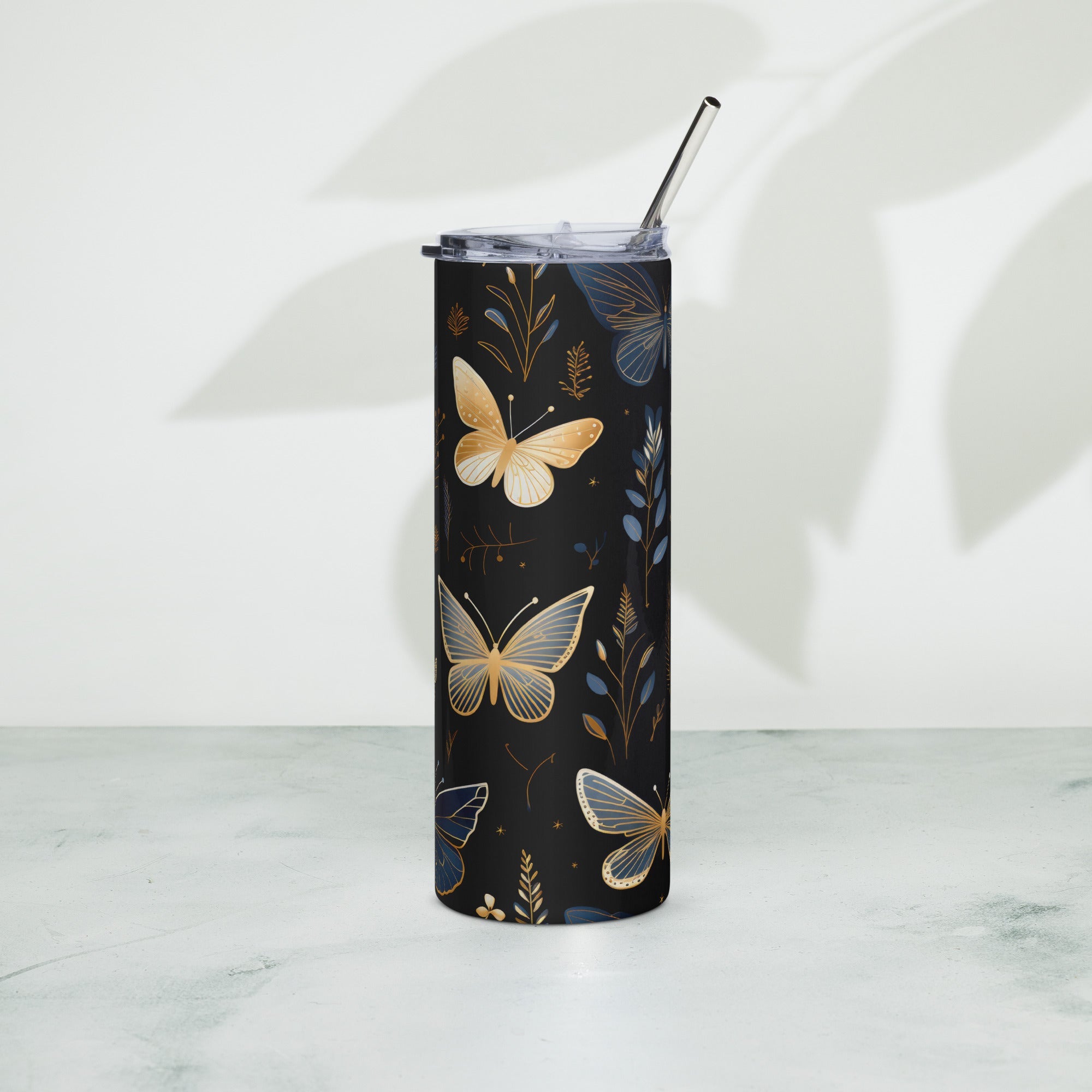 Butterfly Lover's Nature-Inspired Party Tumbler