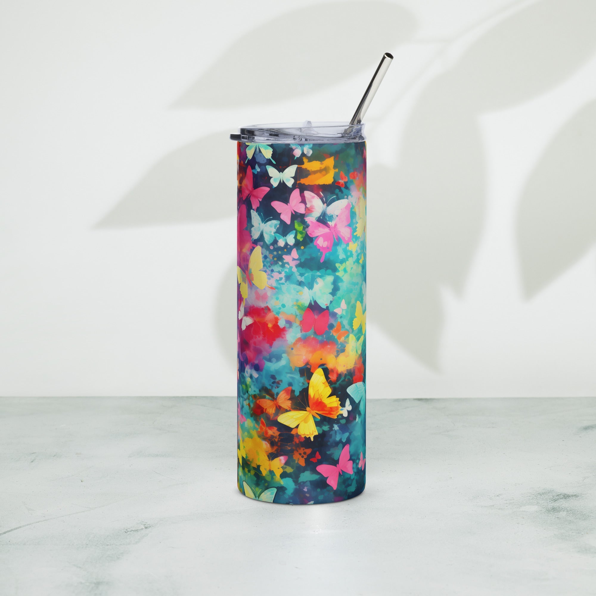Butterfly Lover's Nature-Inspired Party Tumbler