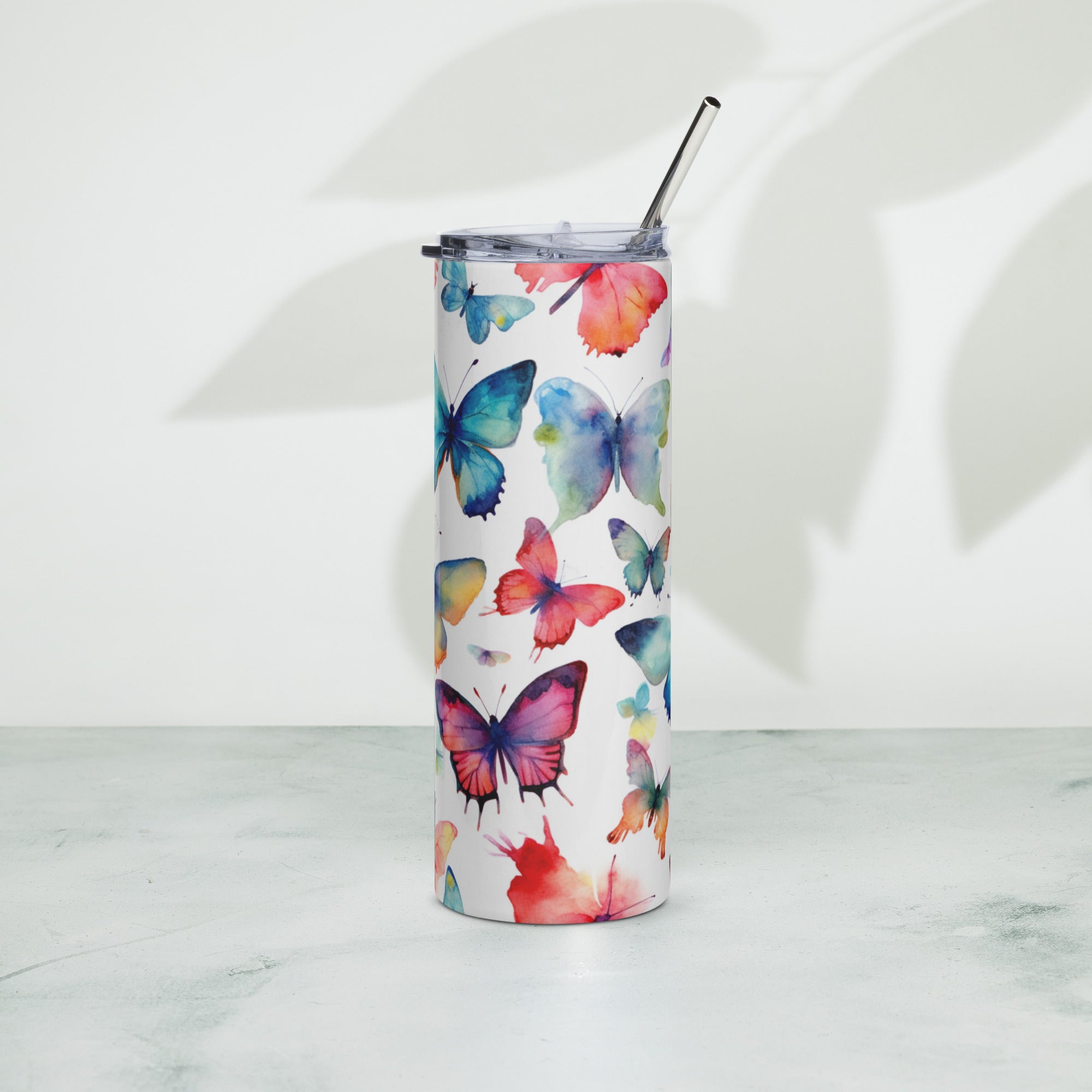 Butterfly Lover's Nature-Inspired Party Tumbler